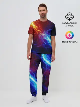 Мужская пижама с брюками / БИТВА МОЛНИЙ / BATTLE FLASH