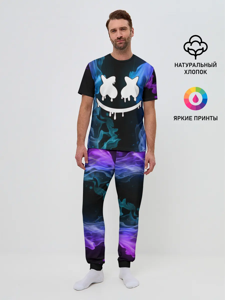 Мужская пижама с брюками / Marshmello