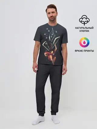 Мужская пижама с брюками / Тихиро падает