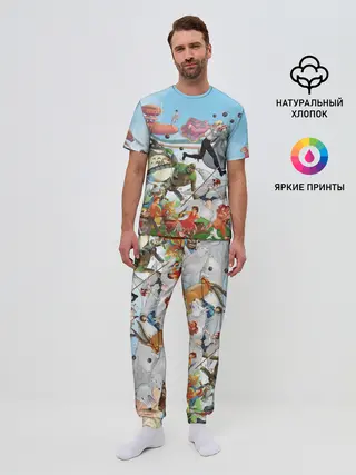 Мужская пижама с брюками / Studio Ghibli
