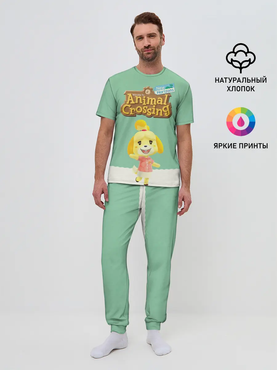 Мужская пижама с брюками / Animal Crossing