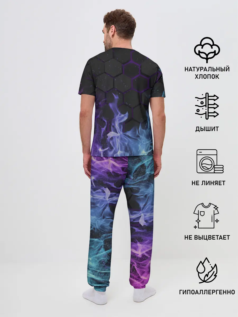 Мужская пижама с брюками / Fire