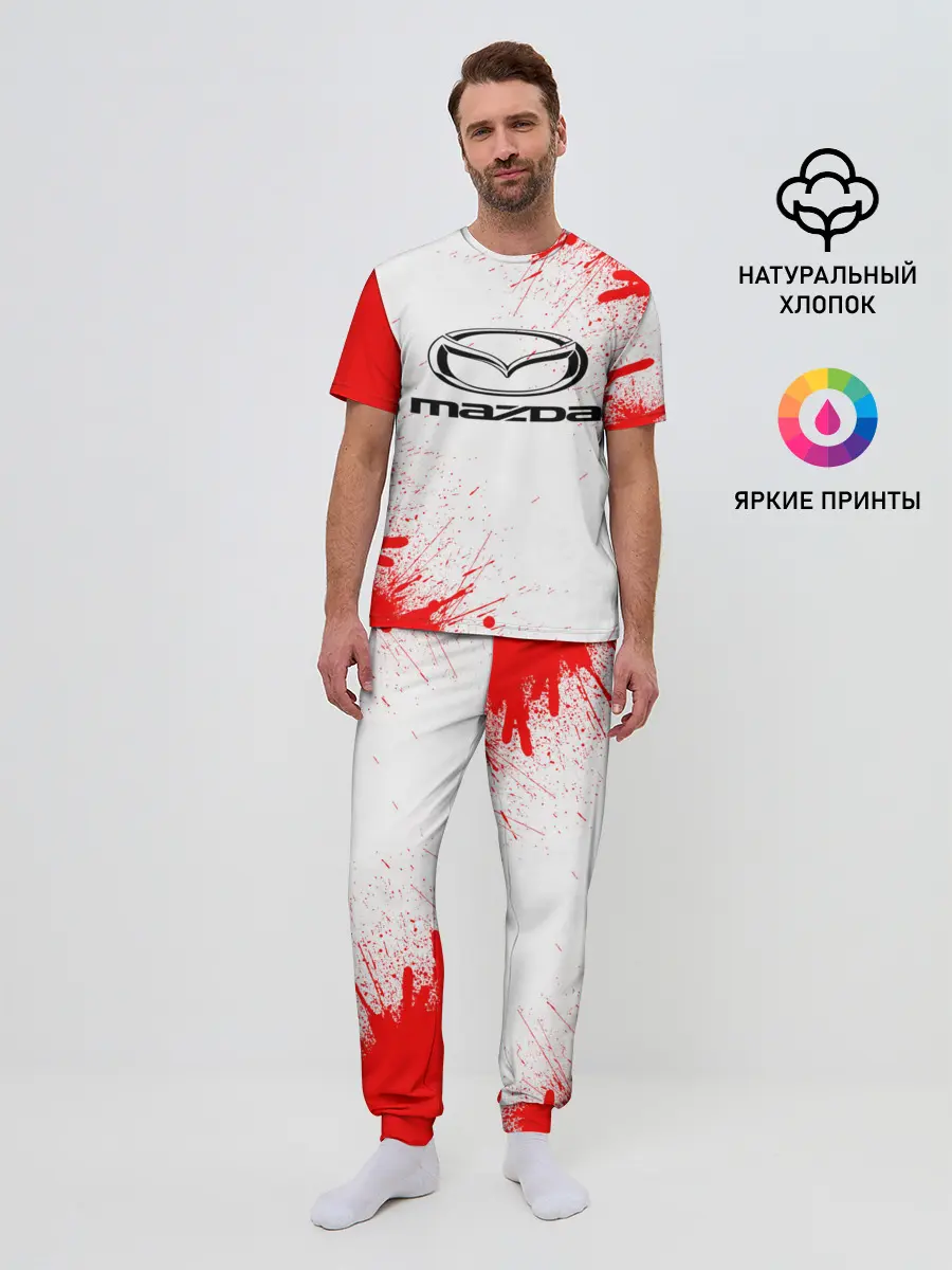 Мужская пижама с брюками / mazda