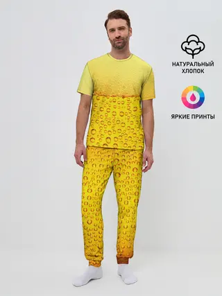 Мужская пижама с брюками / ПИВО
