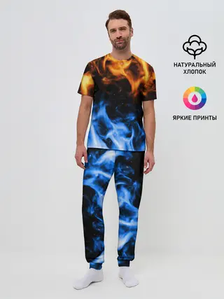 Мужская пижама с брюками / БИТВА ОГНЕЙ