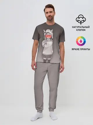 Мужская пижама с брюками / Senpai,