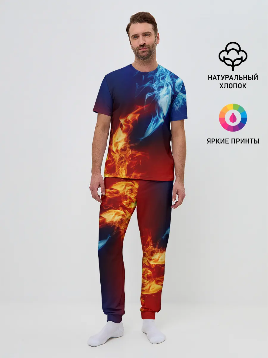 Мужская пижама с брюками / БИТВА ОГНЕЙ