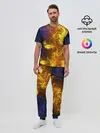 Мужская пижама с брюками / Огненный цветок