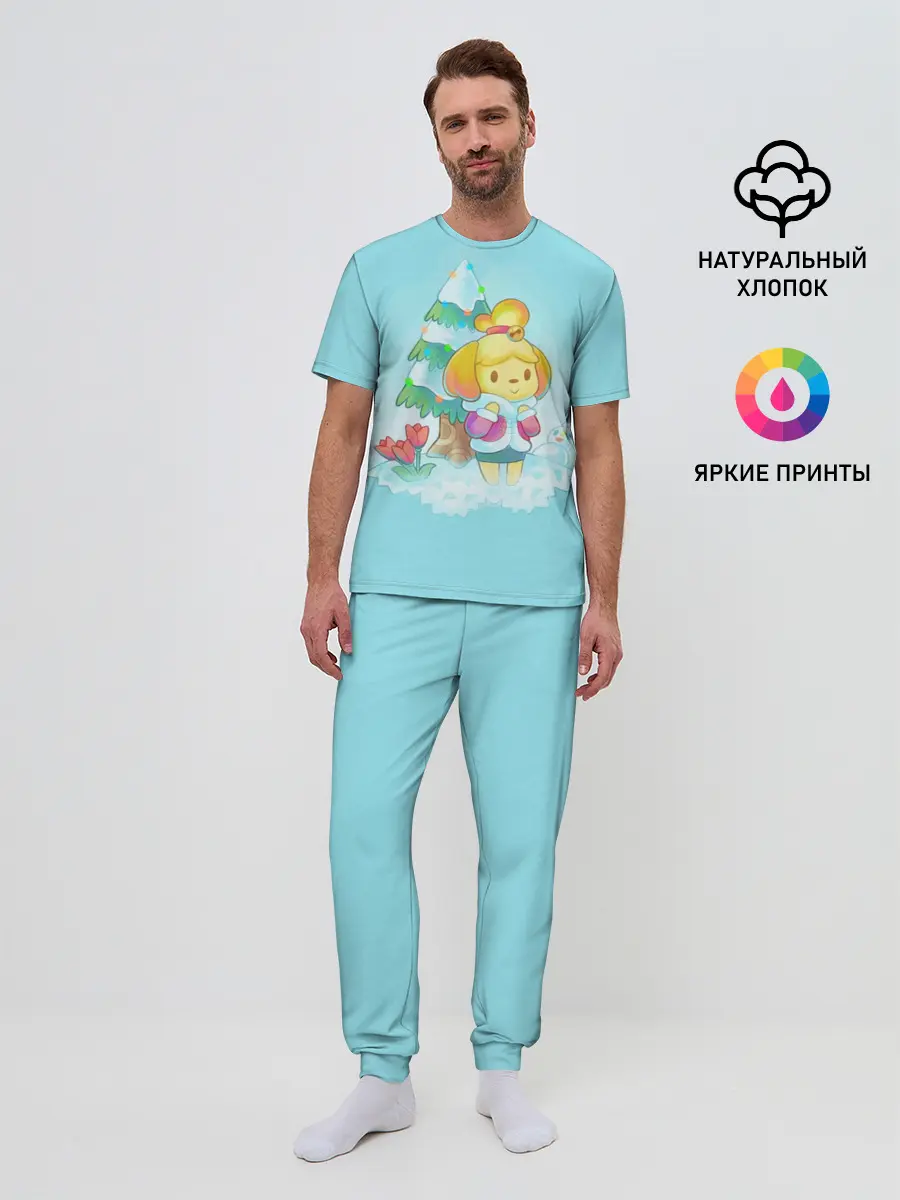 Мужская пижама с брюками / ANIMAL CROSSING