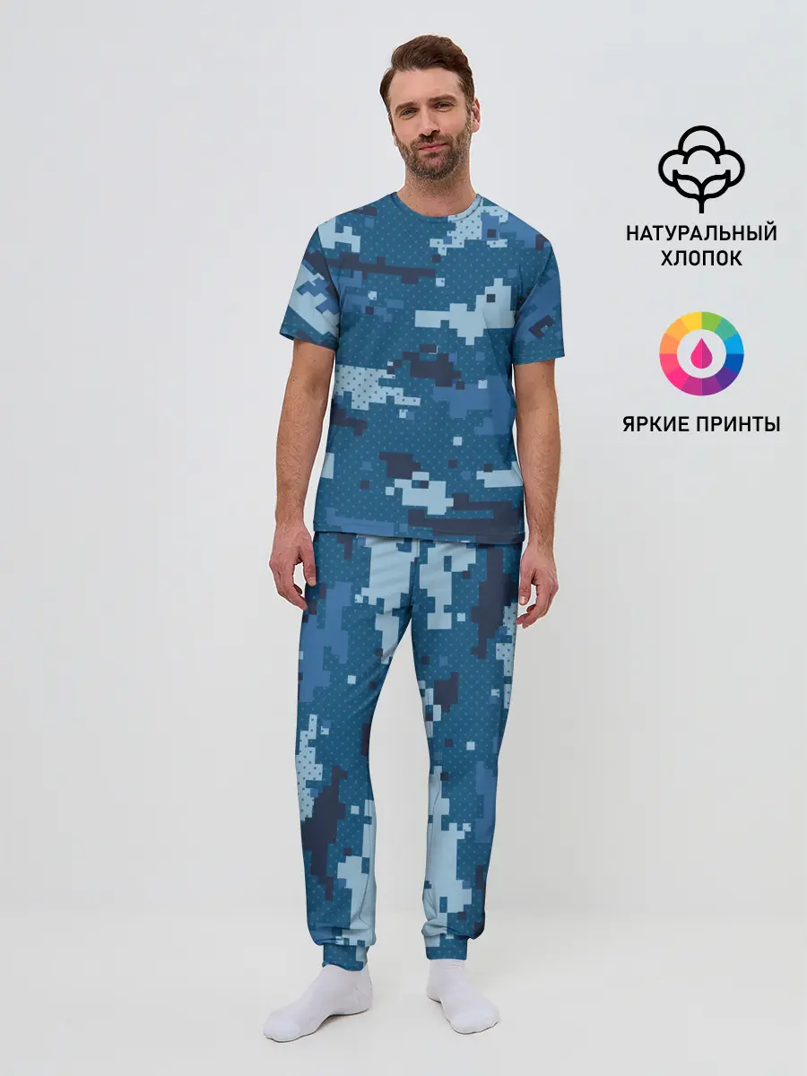 Мужская пижама с брюками / МИЛИТАРИ