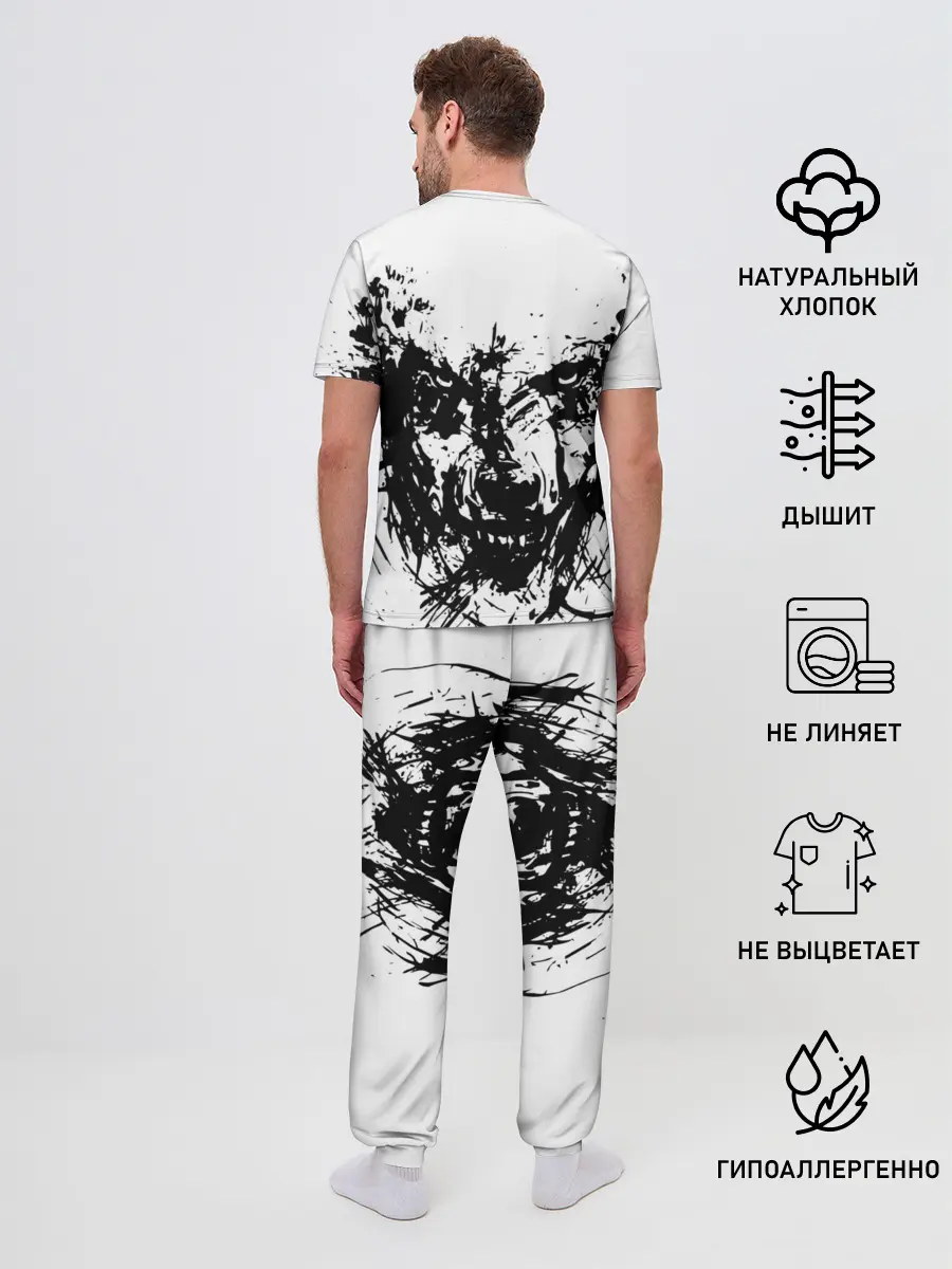 Мужская пижама с брюками / Зверь