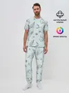 Мужская пижама с брюками / Милые птички