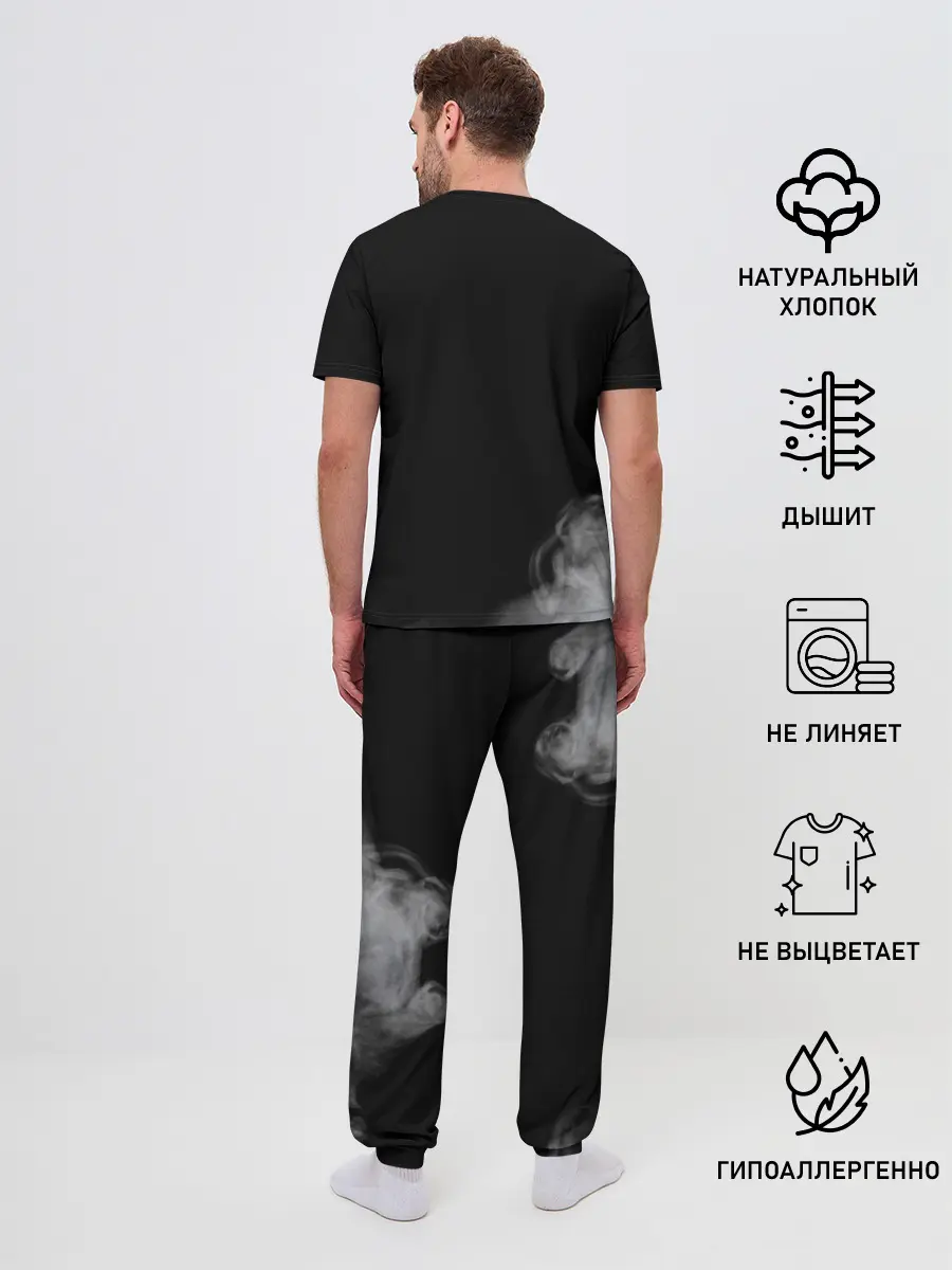 Мужская пижама с брюками / МОТОЦИКЛЫ