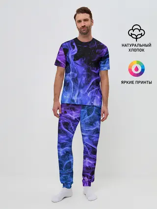 Мужская пижама с брюками / ОГОНЬ