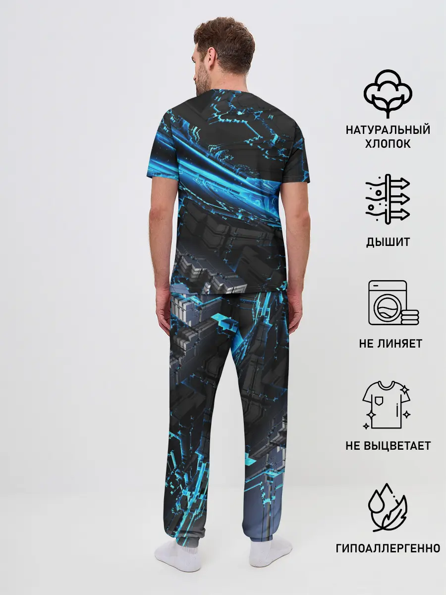 Мужская пижама с брюками / DIGITAL ABSTRACT