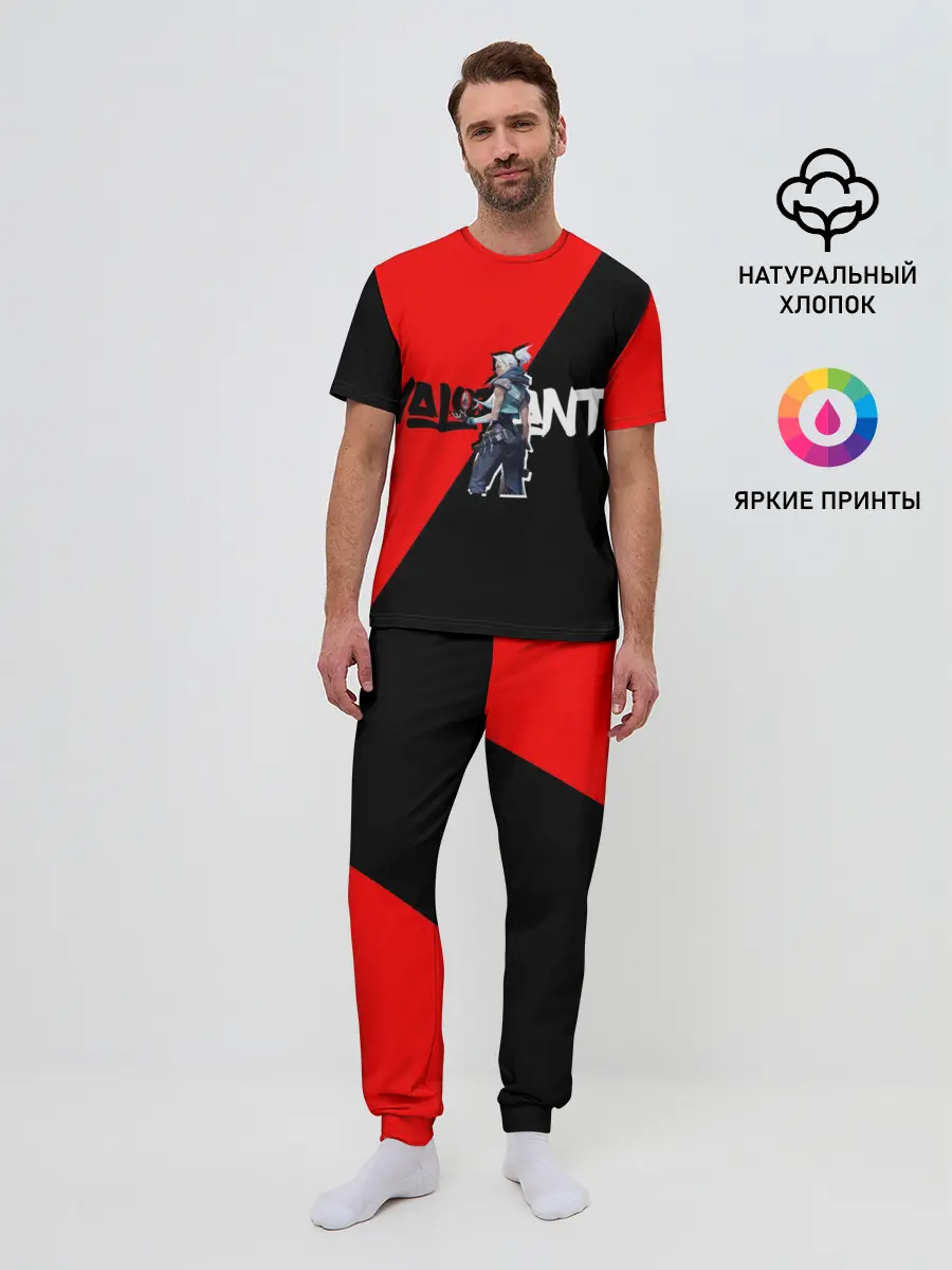 Мужская пижама с брюками / Valorant Jett