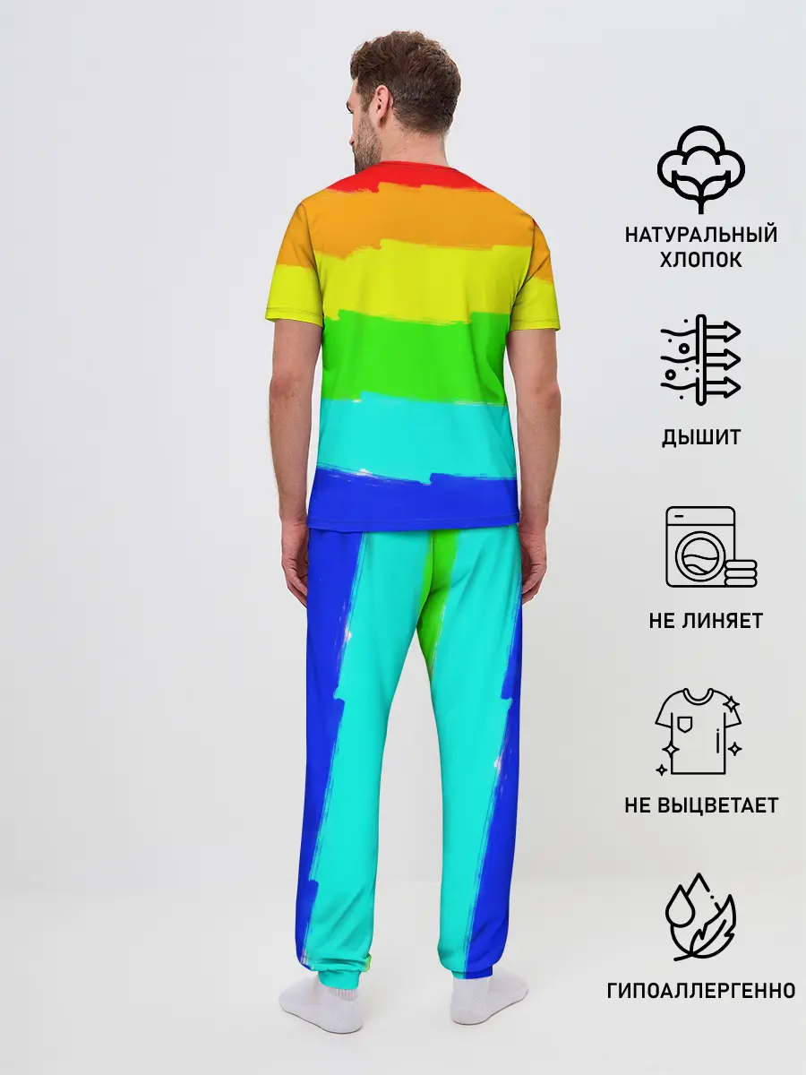 Мужская пижама с брюками / Такеши