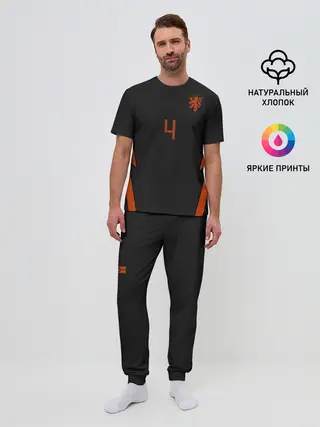 Мужская пижама с брюками / Van Dijk away EURO 2020