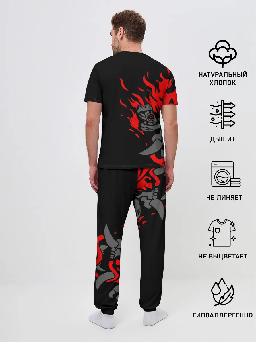 Мужская пижама с брюками / CYBERPUNK 2077 SAMURAI | САМУРАЙ