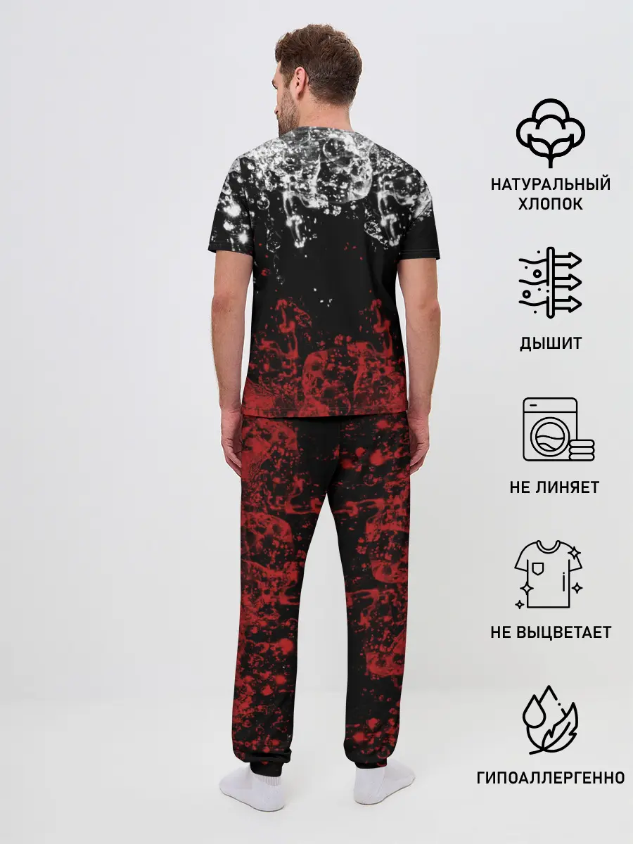 Мужская пижама с брюками / БРЫЗНИ ВОДЫ.