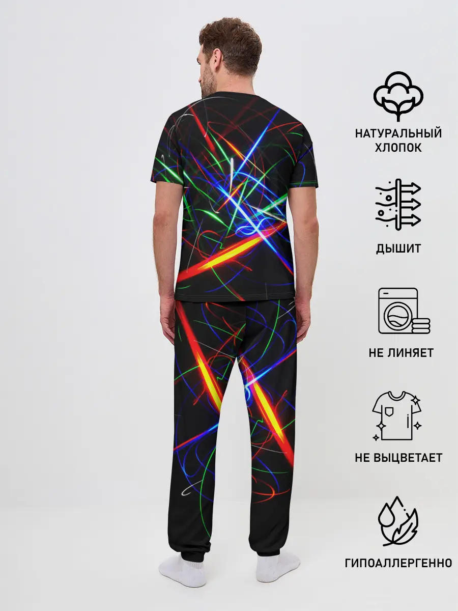 Мужская пижама с брюками / ФРАКТАЛЬНЫЕ ИСКРЫ