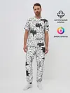 Мужская пижама с брюками / КОТЫ BLACK
