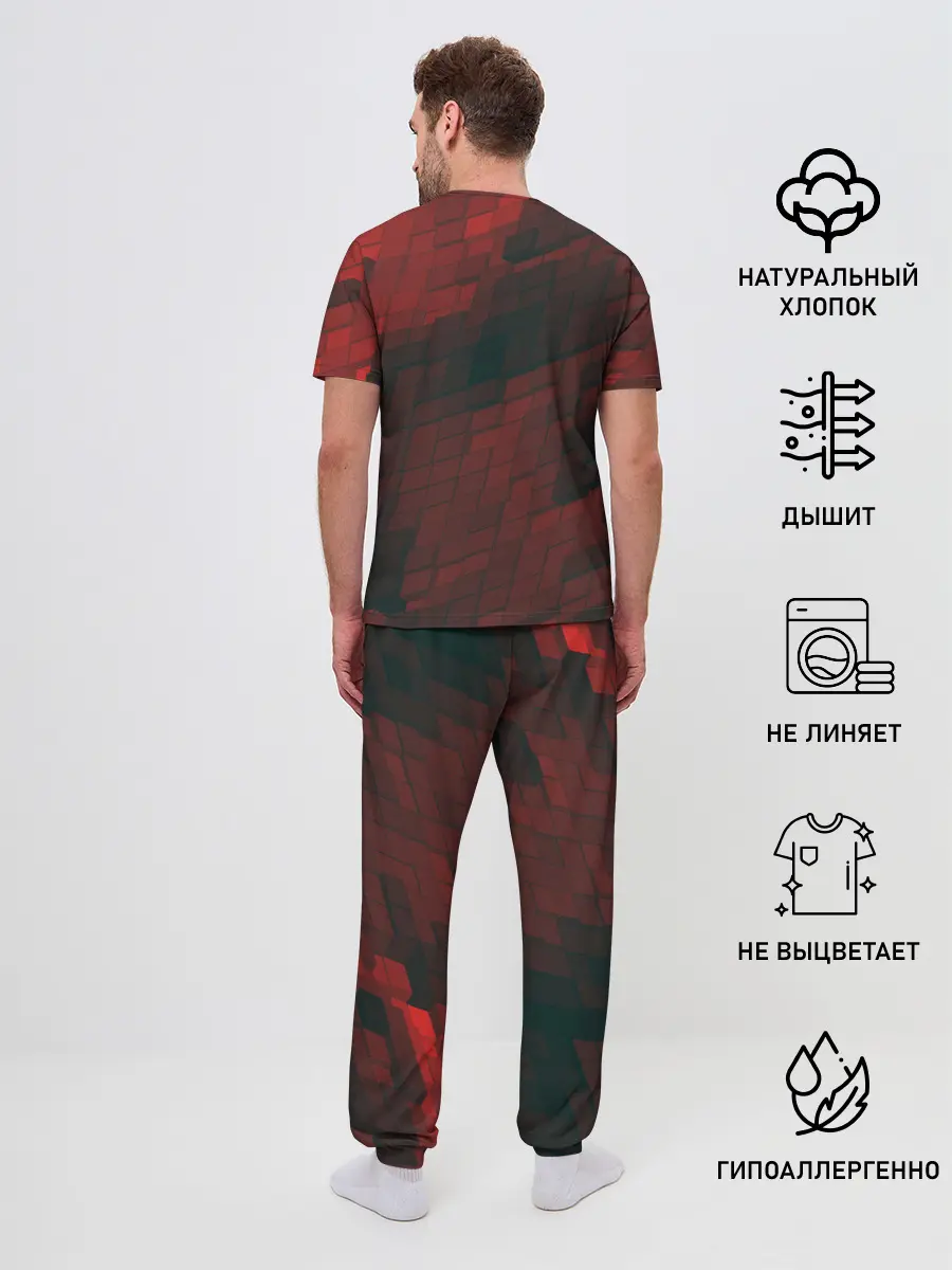 Мужская пижама с брюками / Minecraft Dungeons