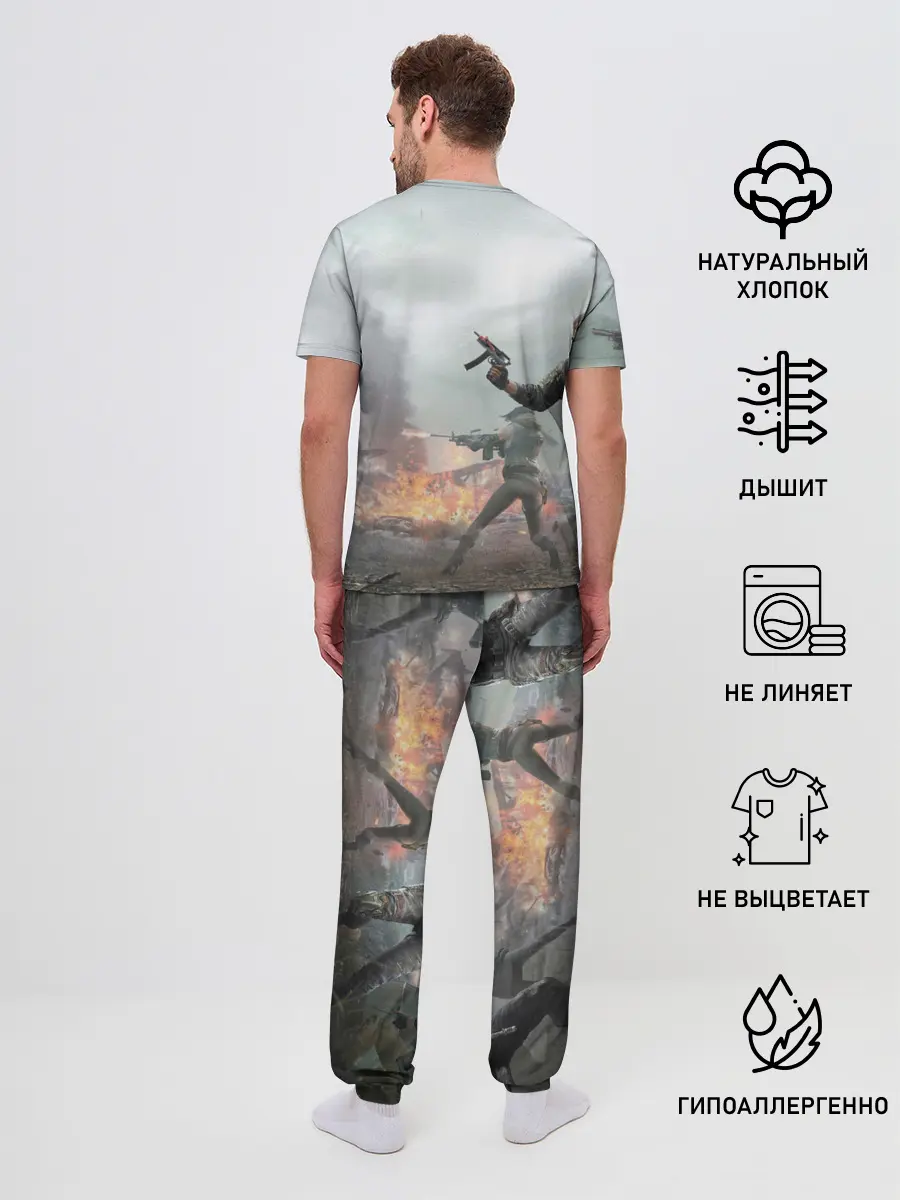 Мужская пижама с брюками / Pubg