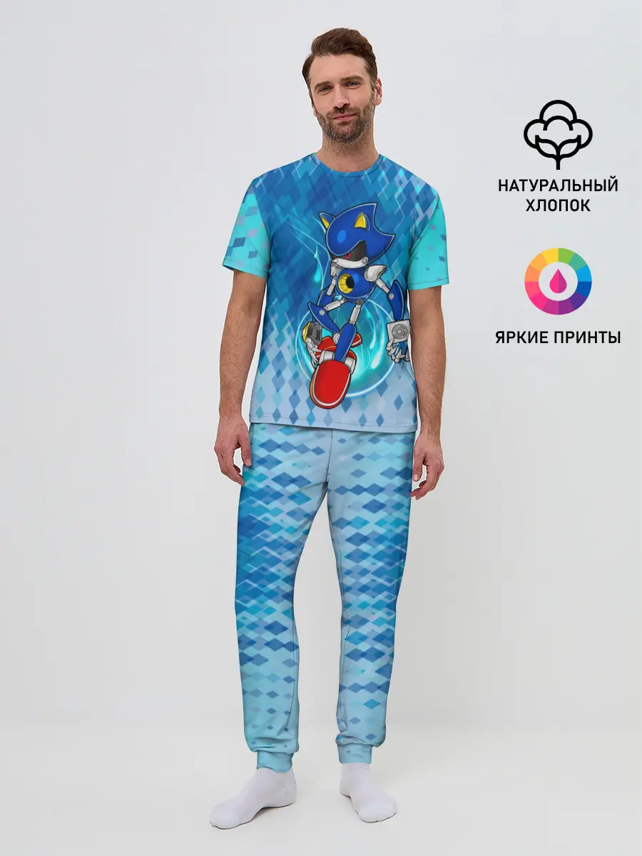 Мужская пижама с брюками / Metal Sonic
