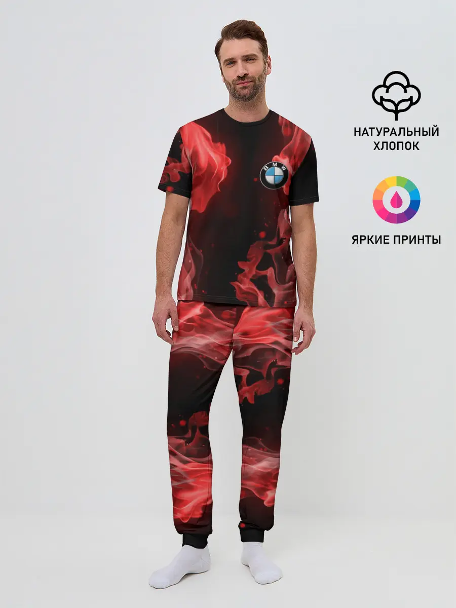 Мужская пижама с брюками / BMW