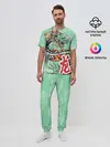 Мужская пижама с брюками / Изумрудный дракон