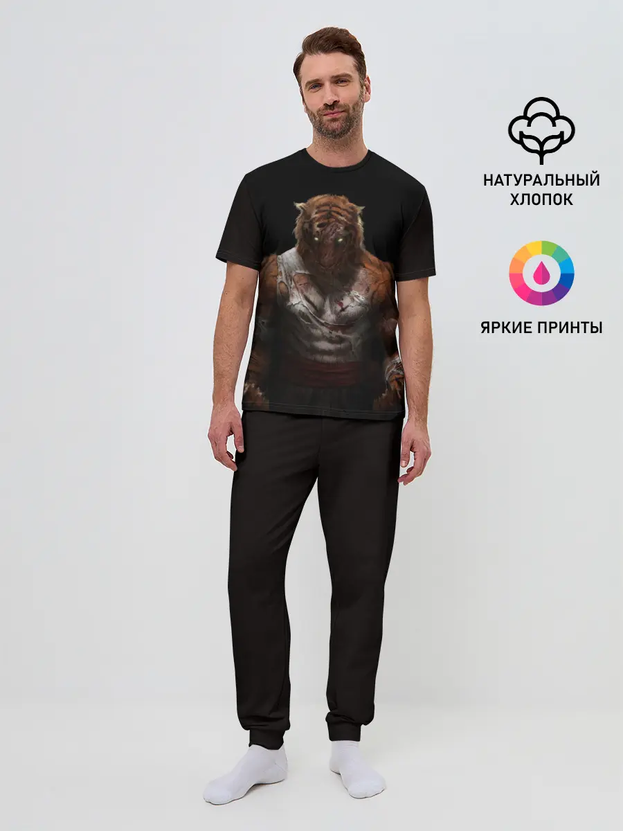 Мужская пижама с брюками / Tiger