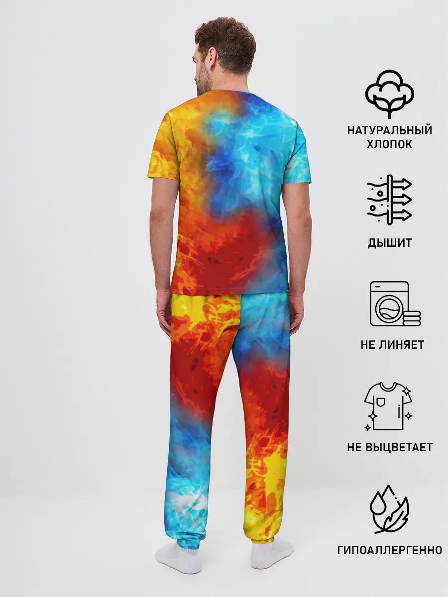 Мужская пижама с брюками / Sans | Огни