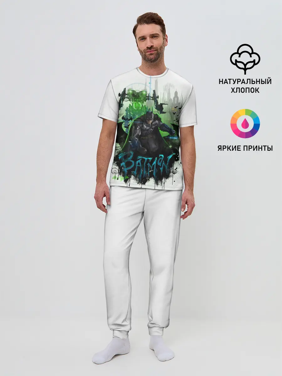 Мужская пижама с брюками / Batman: Arkham Knight