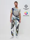 Мужская пижама с брюками / The great wave off kanagawa