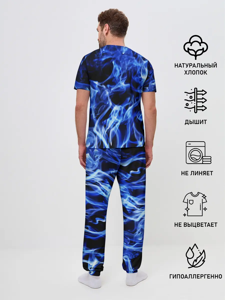 Мужская пижама с брюками / ДЫМ