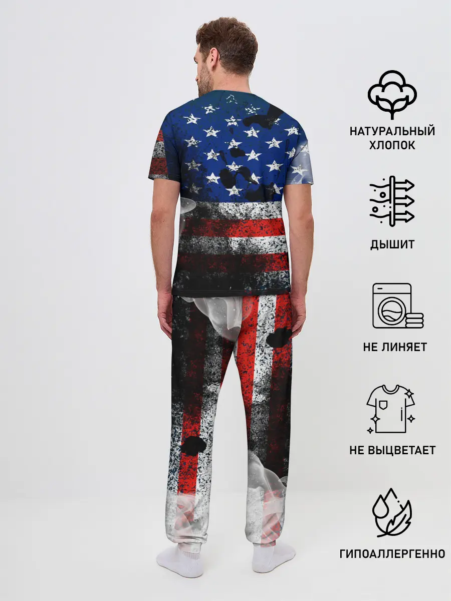 Мужская пижама с брюками / США