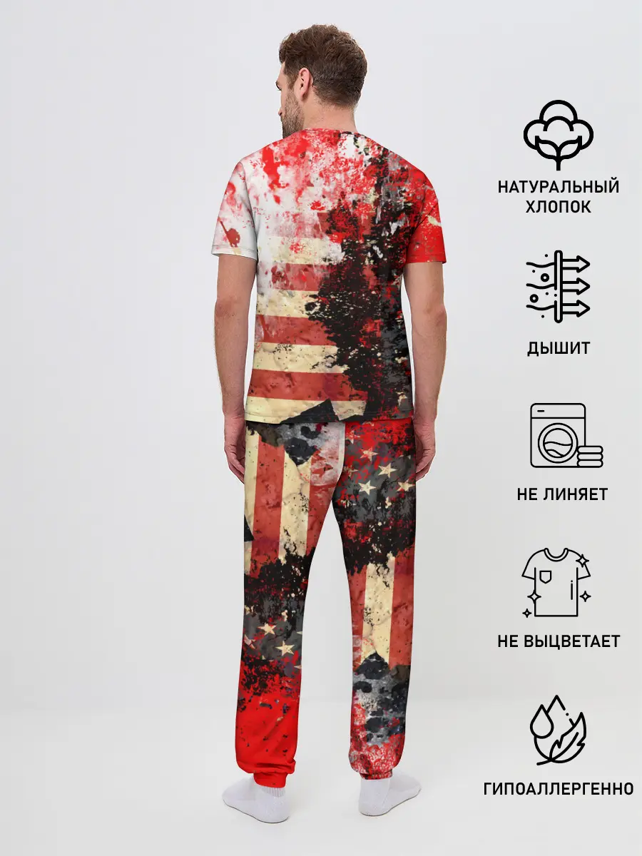 Мужская пижама с брюками / США
