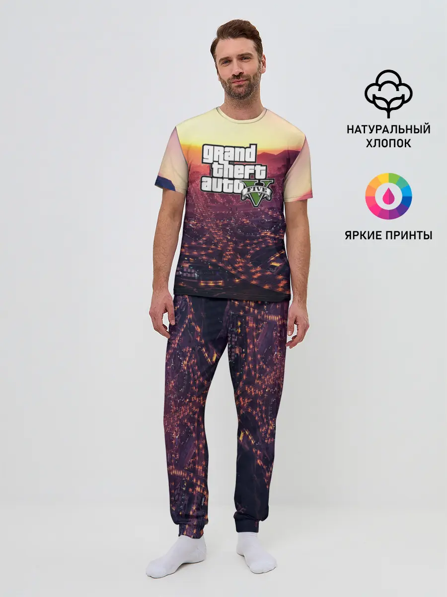 Мужская пижама с брюками / Gta V Five
