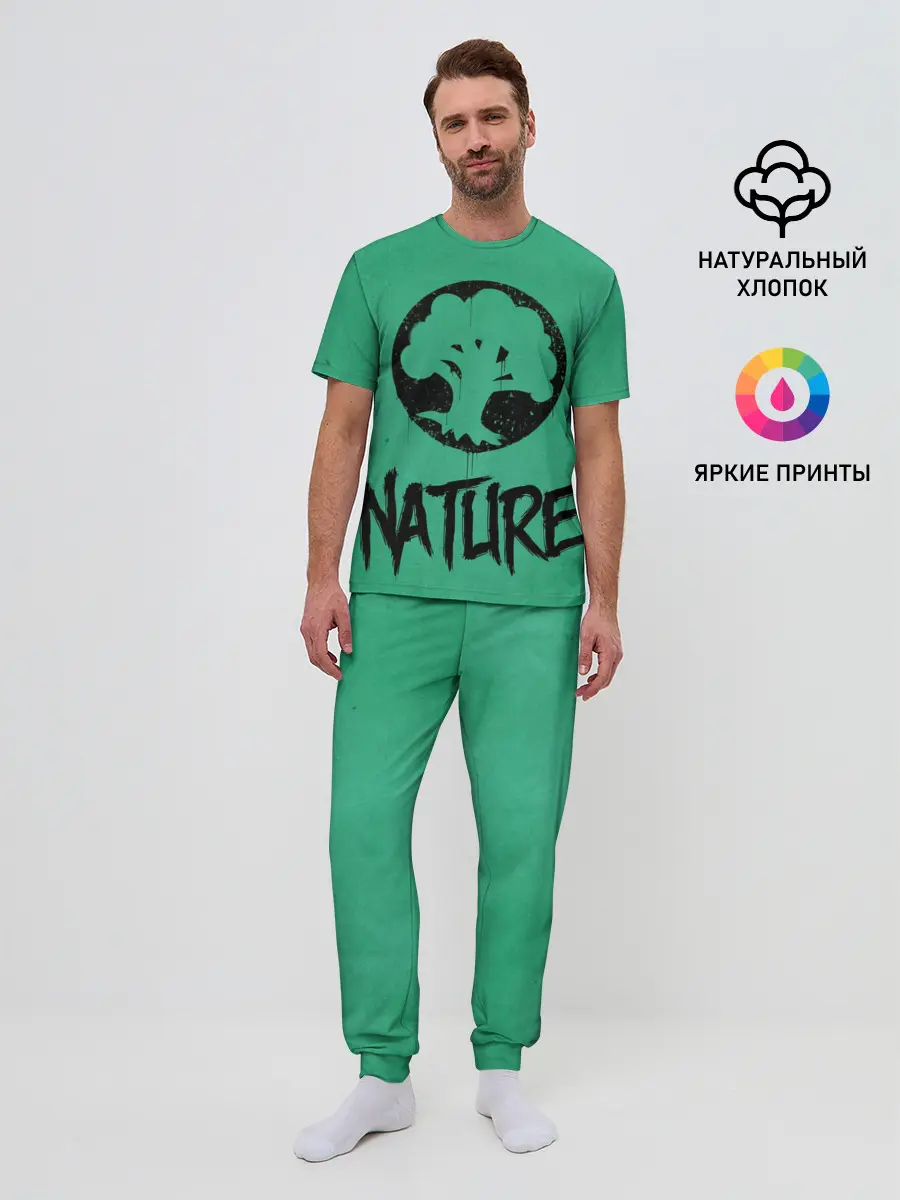 Мужская пижама с брюками / Emblems Nature