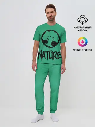 Мужская пижама с брюками / Emblems Nature