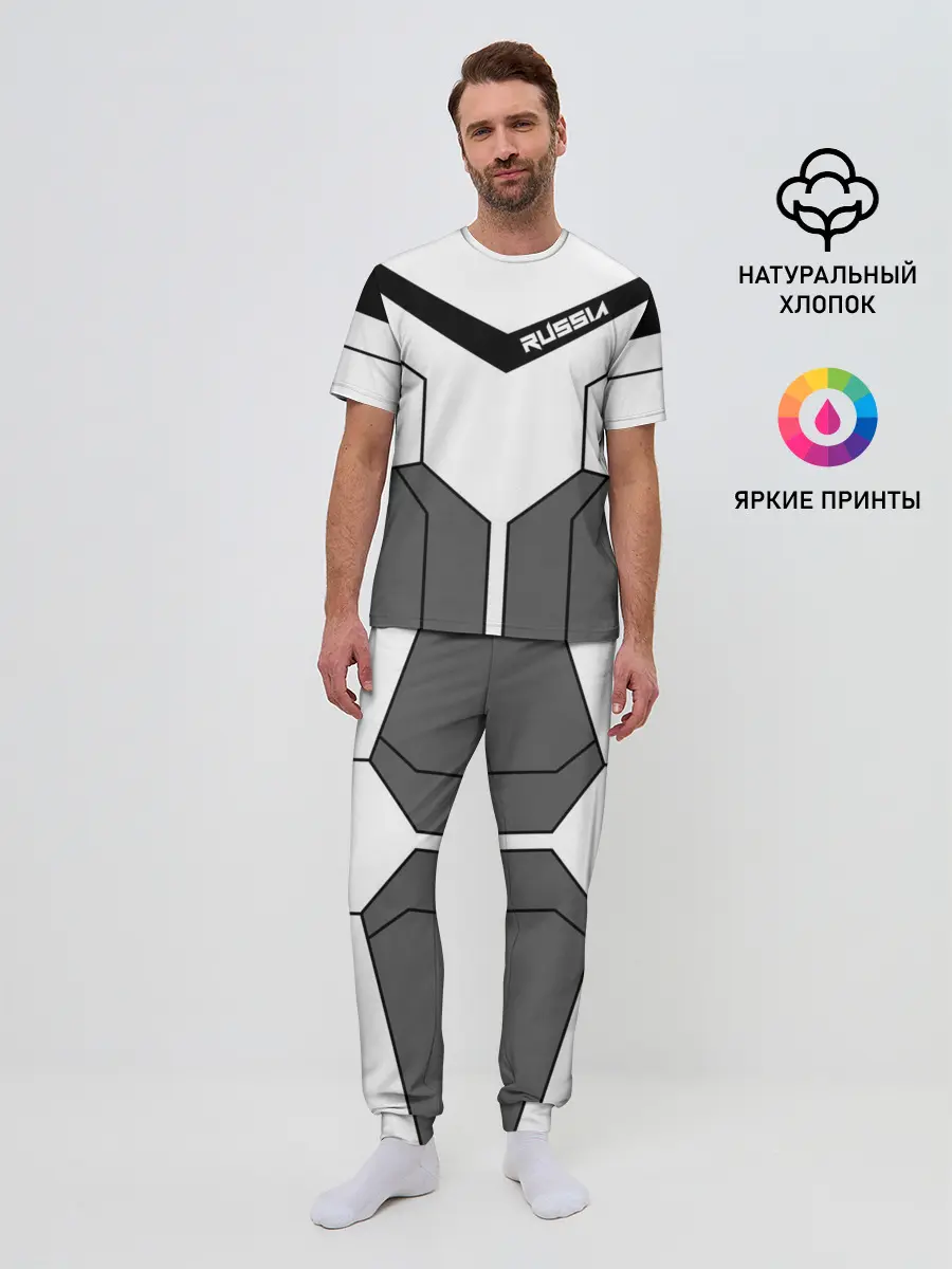 Мужская пижама с брюками / Russia