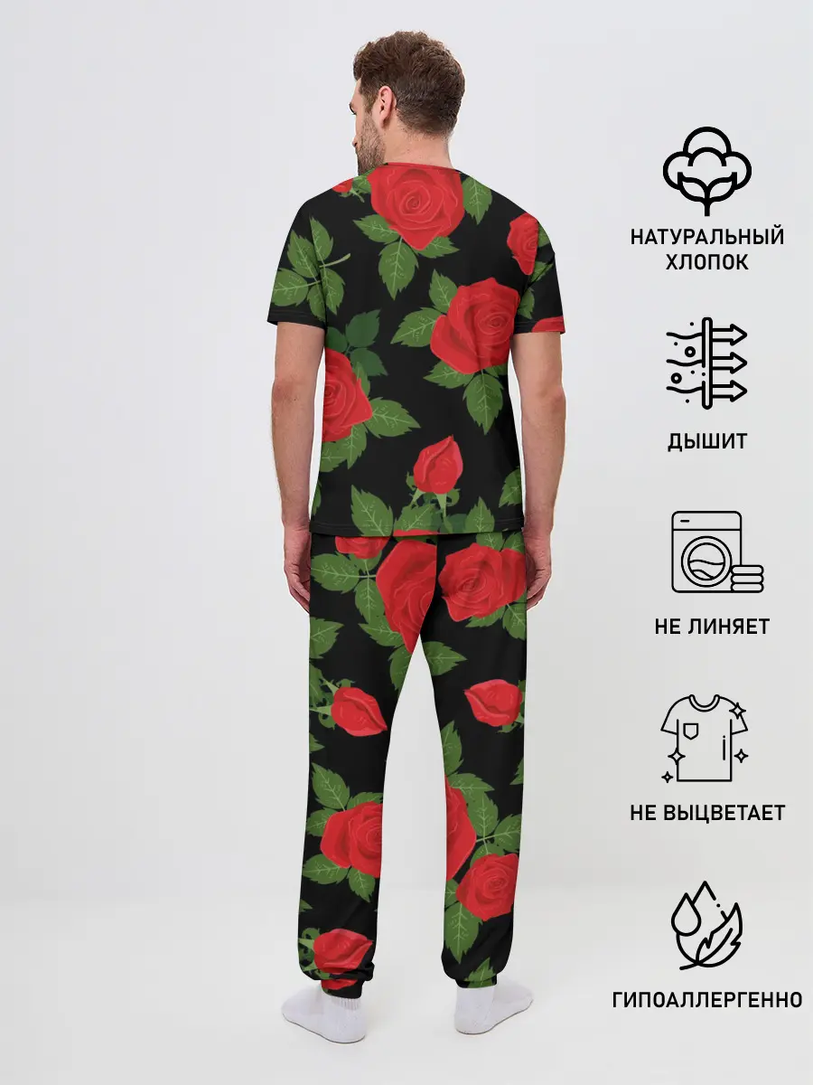 Мужская пижама с брюками / Мачо Котик | Ковбой