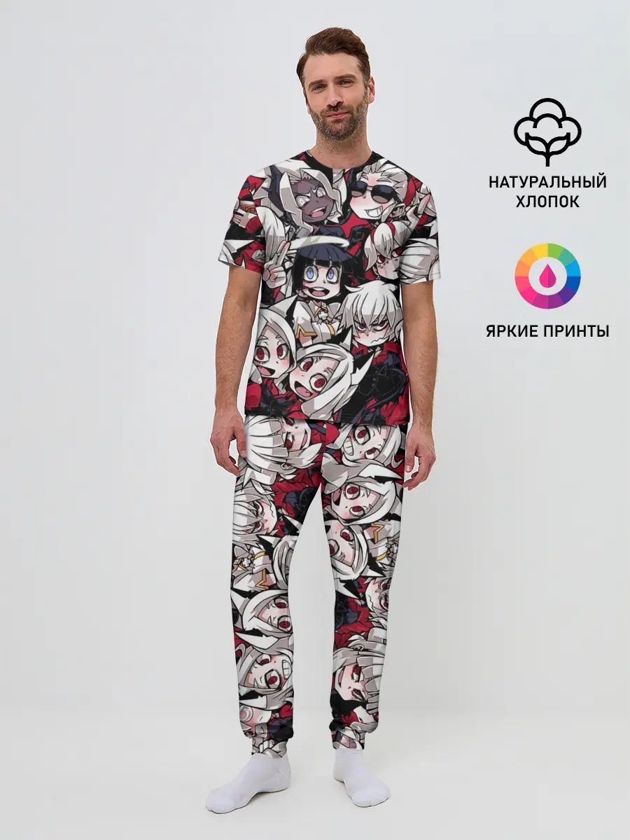 Мужская пижама с брюками / Helltaker