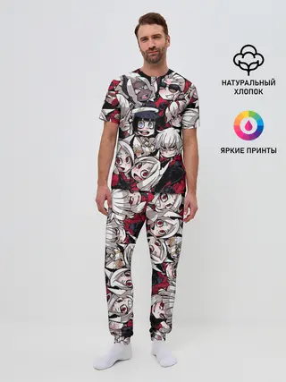 Мужская пижама с брюками / Helltaker
