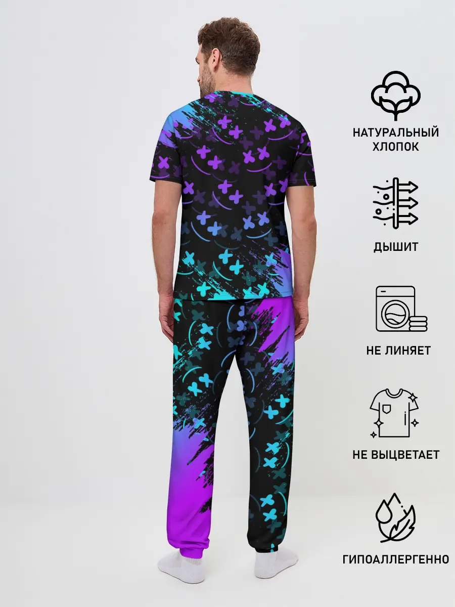 Мужская пижама с брюками / FORTNITE x MARSHMELLO