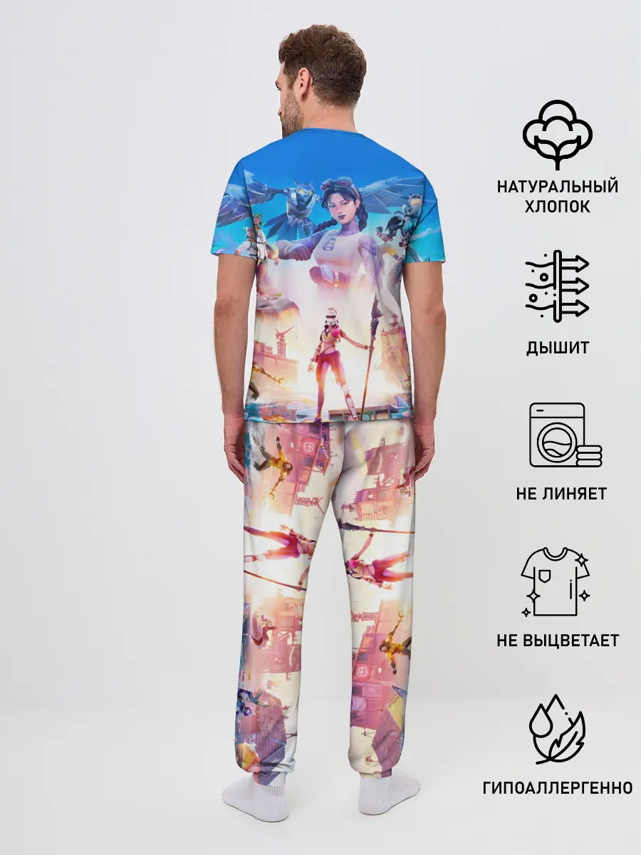 Мужская пижама с брюками / ФОРТНАЙТ 3 СЕЗОН