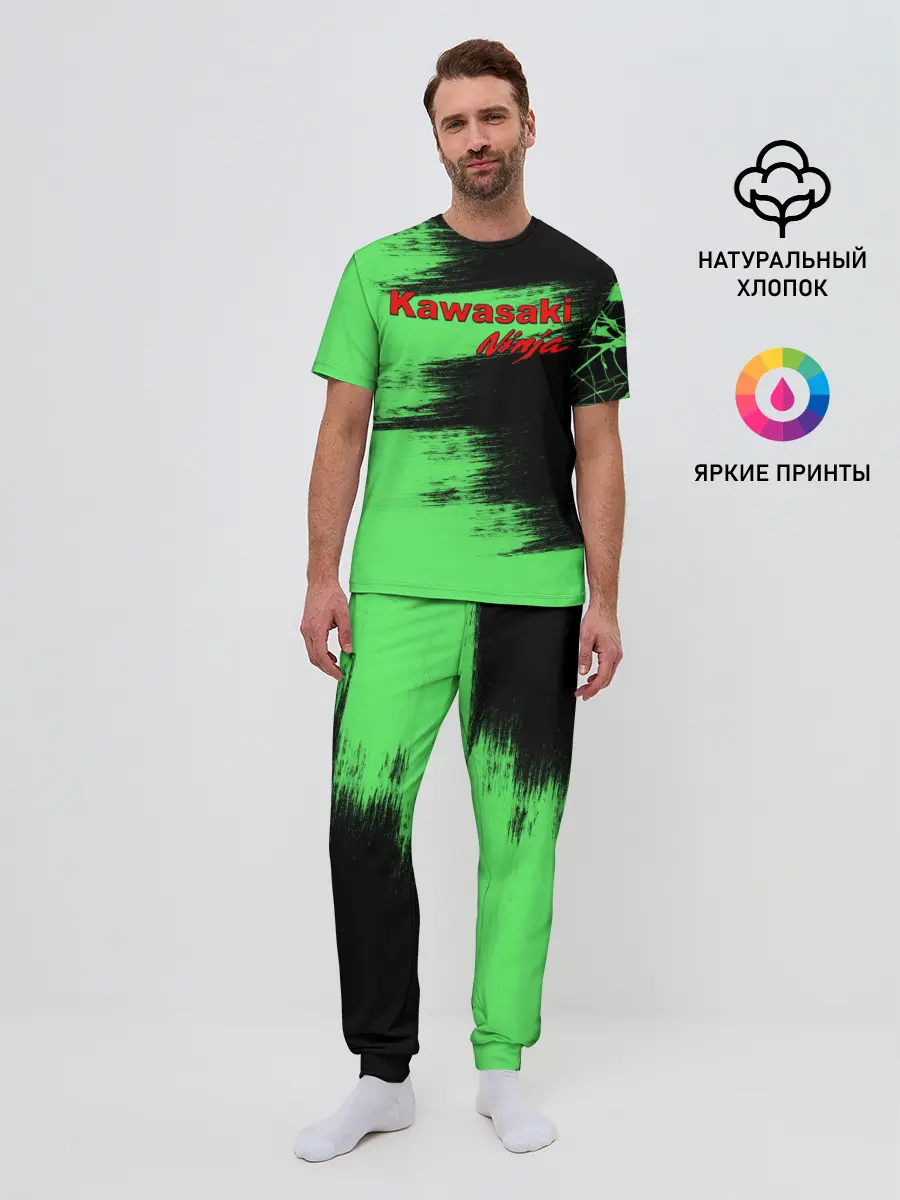 Мужская пижама с брюками / Kawasaki