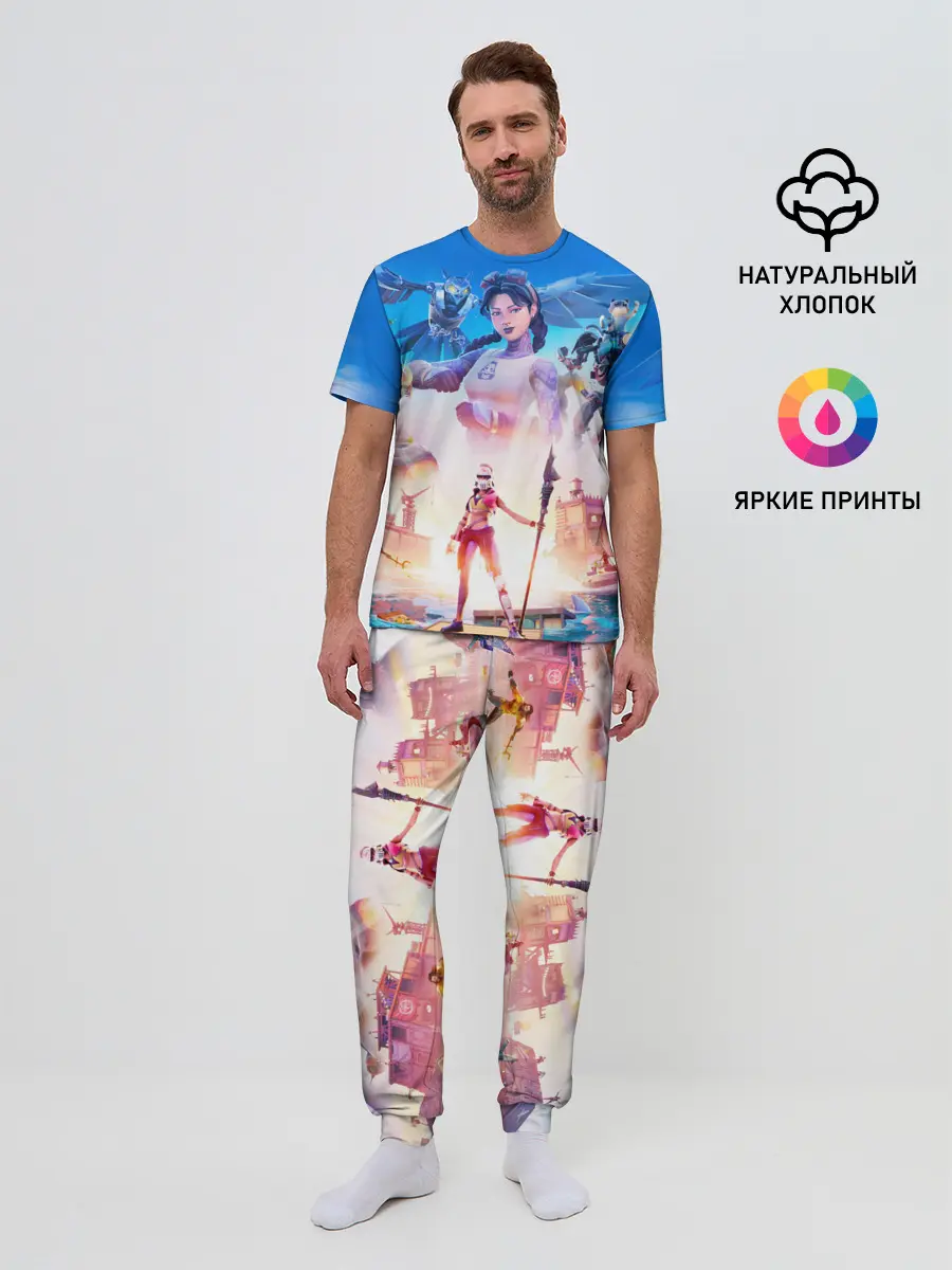 Мужская пижама с брюками / FORTNITE 3 СЕЗОН