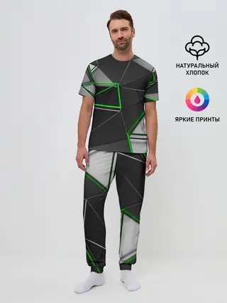 Мужская пижама с брюками / 3D полигон